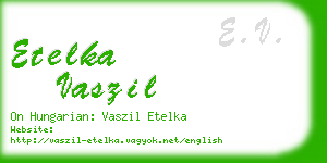 etelka vaszil business card